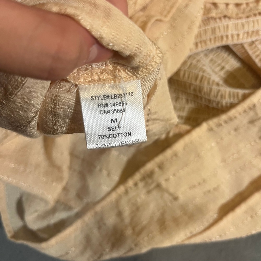 Sage the Label Dress Womens‎ Medium Sleeveless Mini Smocked Ruffle Boho Indie - Picture 7 of 8